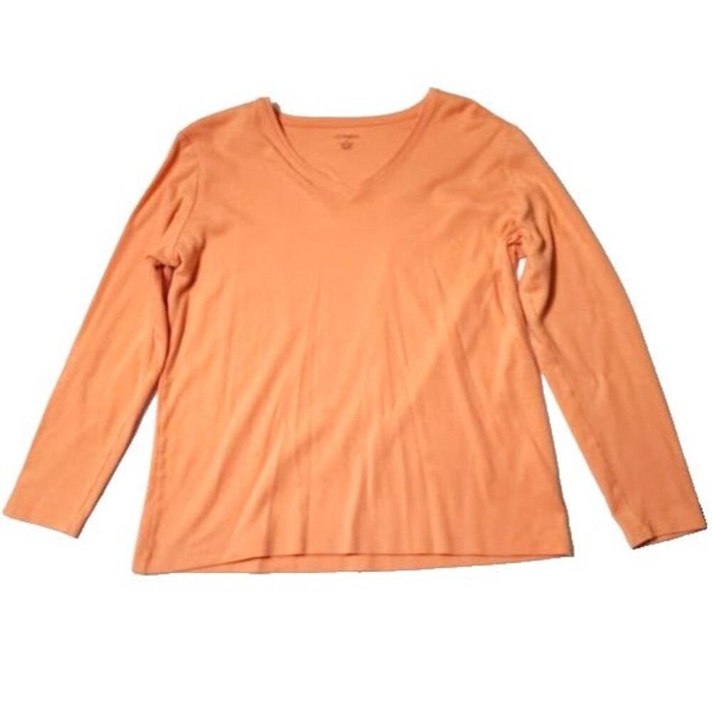 Women's CC Hughes Peach Top XL 44 Light Orange Long Sleeve